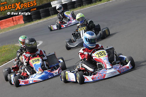 Kart Parts met grote groep in de 125cc schakelklasse